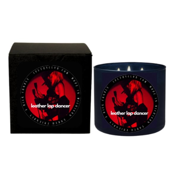 Leather Lap Dancer 3 Wick Candle - Picture 1 of 2